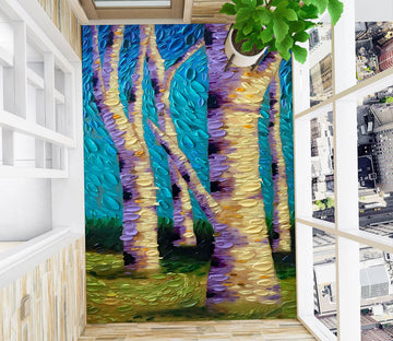 3D Trees Grass 102179 Dena Tollefson Floor Mural