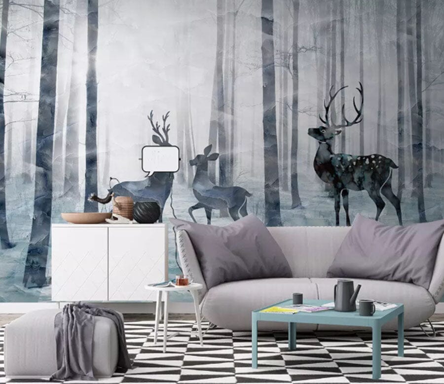 3D Forest Fawn 2140 Wall Murals Wallpaper AJ Wallpaper 2 