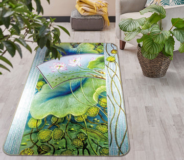 3D Lotus Leaf 32223 Non Slip Rug Mat
