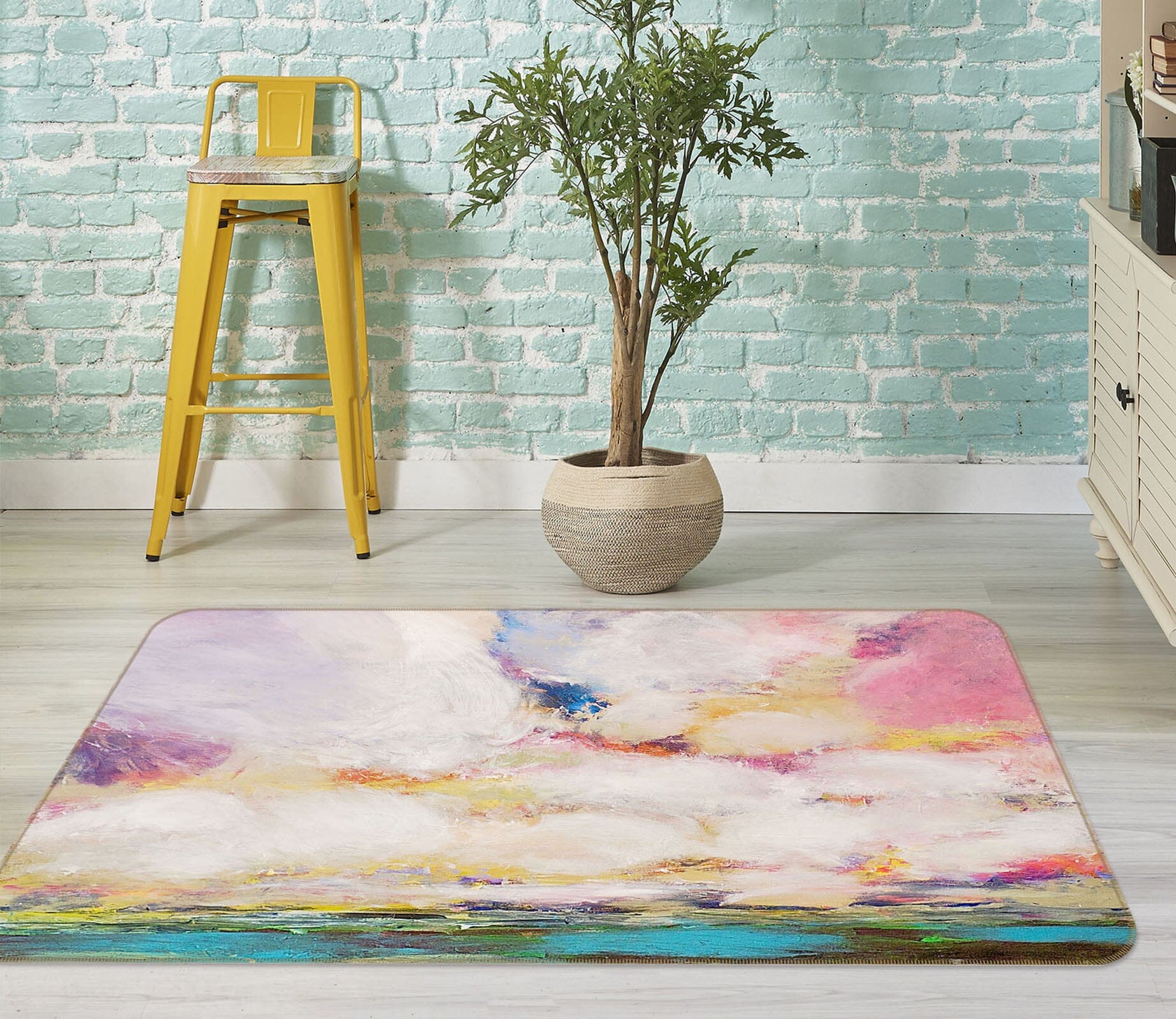 3D Watercolor Painting1049 Allan P. Friedlander Rug Non Slip Rug Mat Mat AJ Creativity Home 