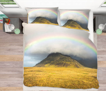 3D Rainbow Mountain 064 Marco Carmassi Bedding Bed Pillowcases Quilt