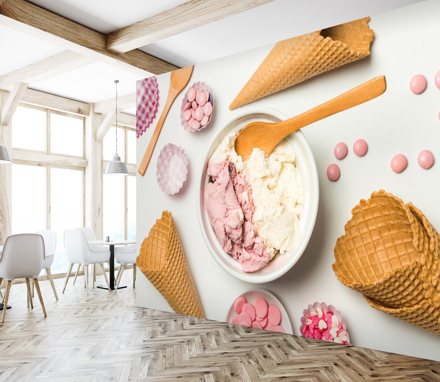 3D Ice Cream 1410 Wall Murals Wallpaper AJ Wallpaper 2 