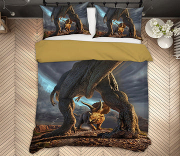 3D Face Off 2119 Jerry LoFaro bedding Bed Pillowcases Quilt Quiet Covers AJ Creativity Home 