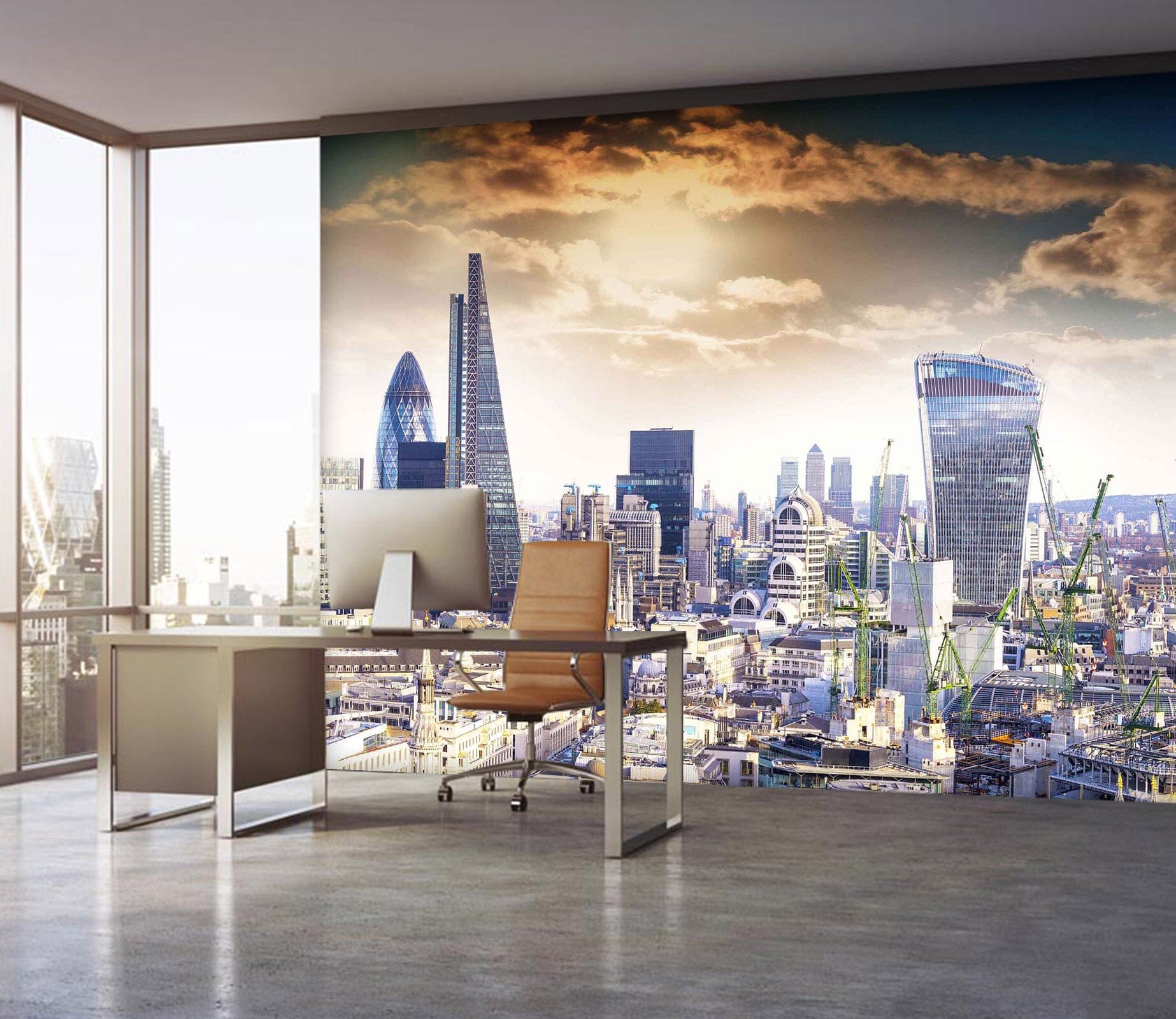 3D City Building 069 Wall Murals Wallpaper AJ Wallpaper 2 