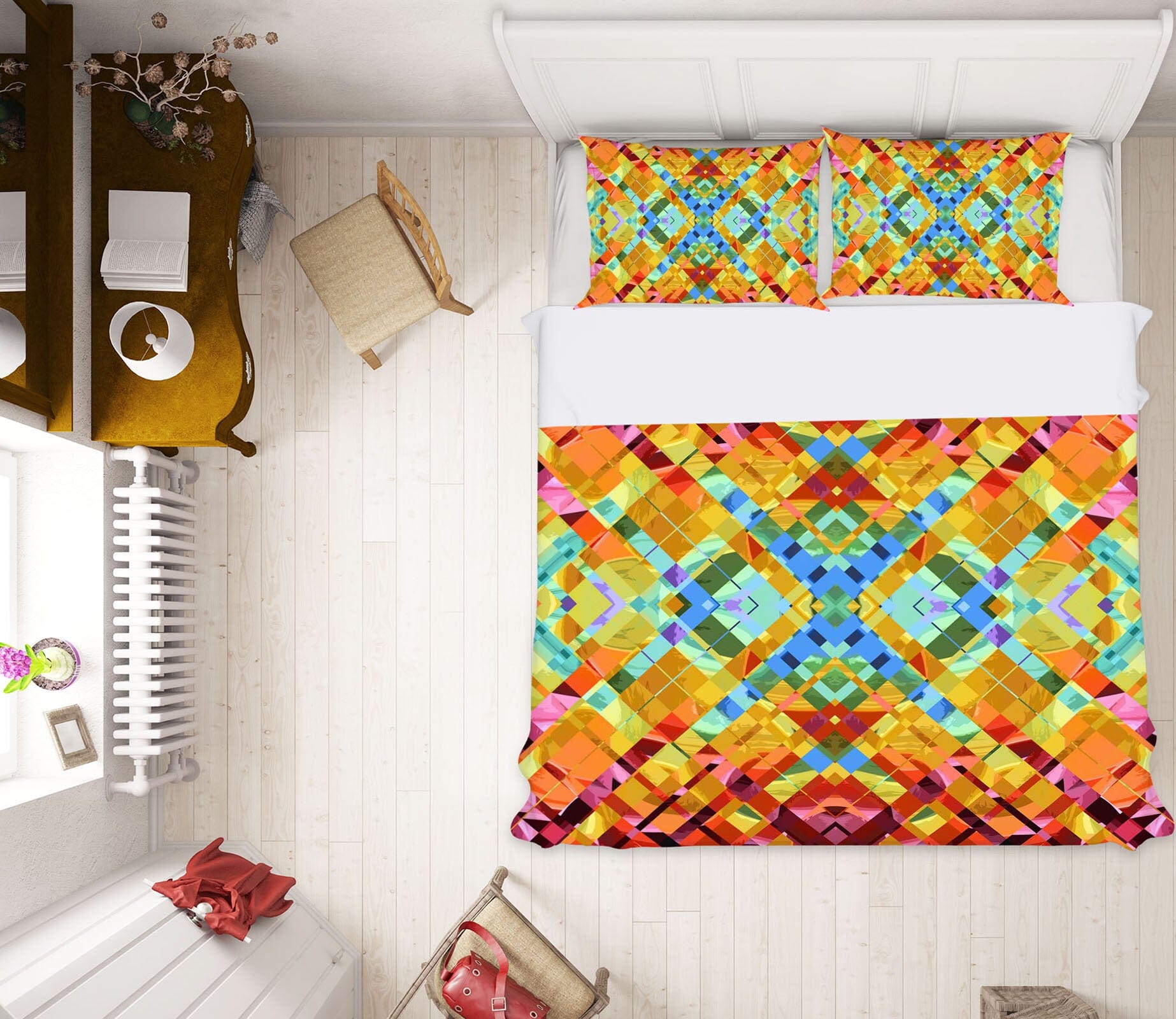 3D Color Weave 2002 Shandra Smith Bedding Bed Pillowcases Quilt Quiet Covers AJ Creativity Home 