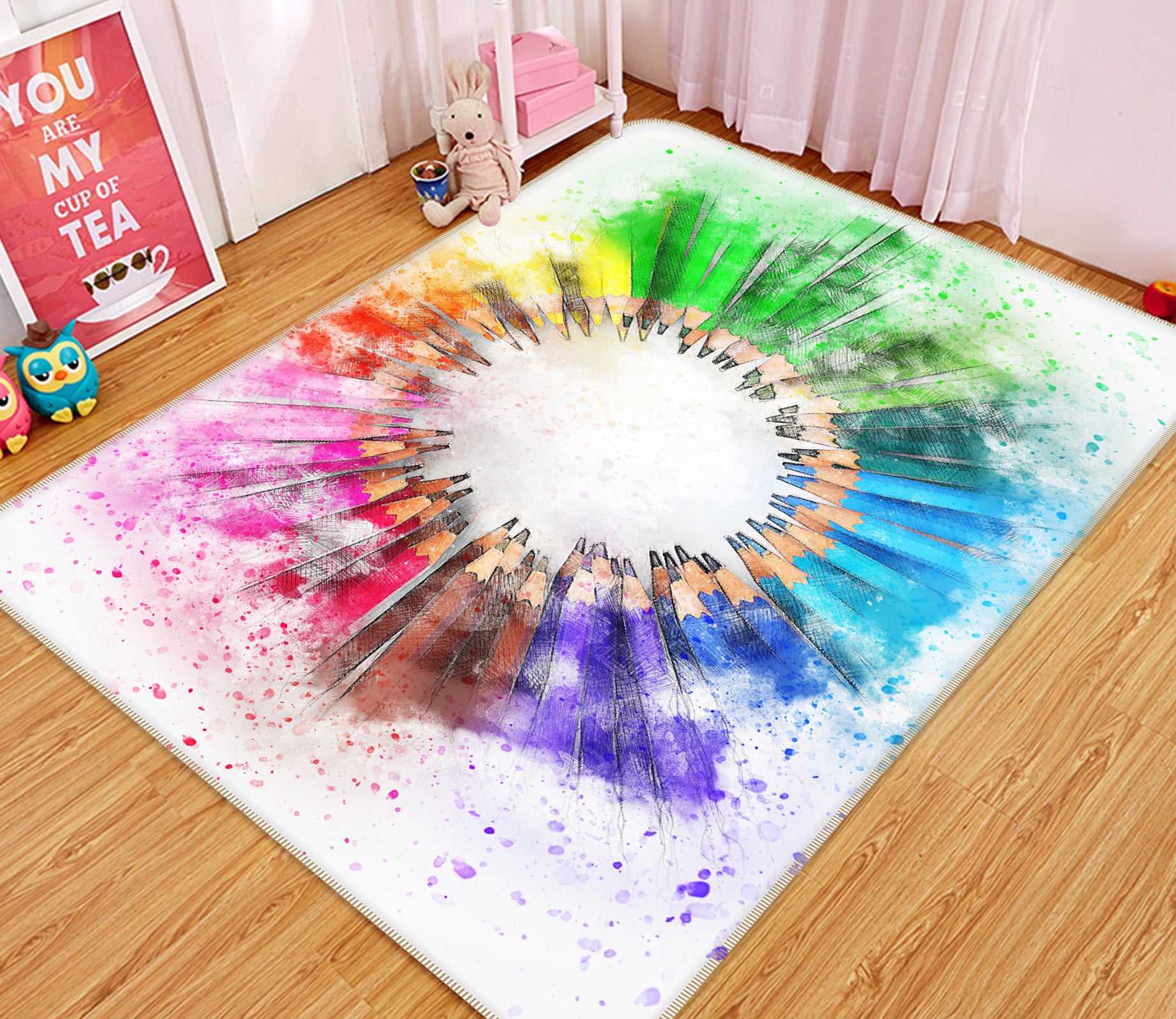 3D Color Lead 36184 Non Slip Rug Mat