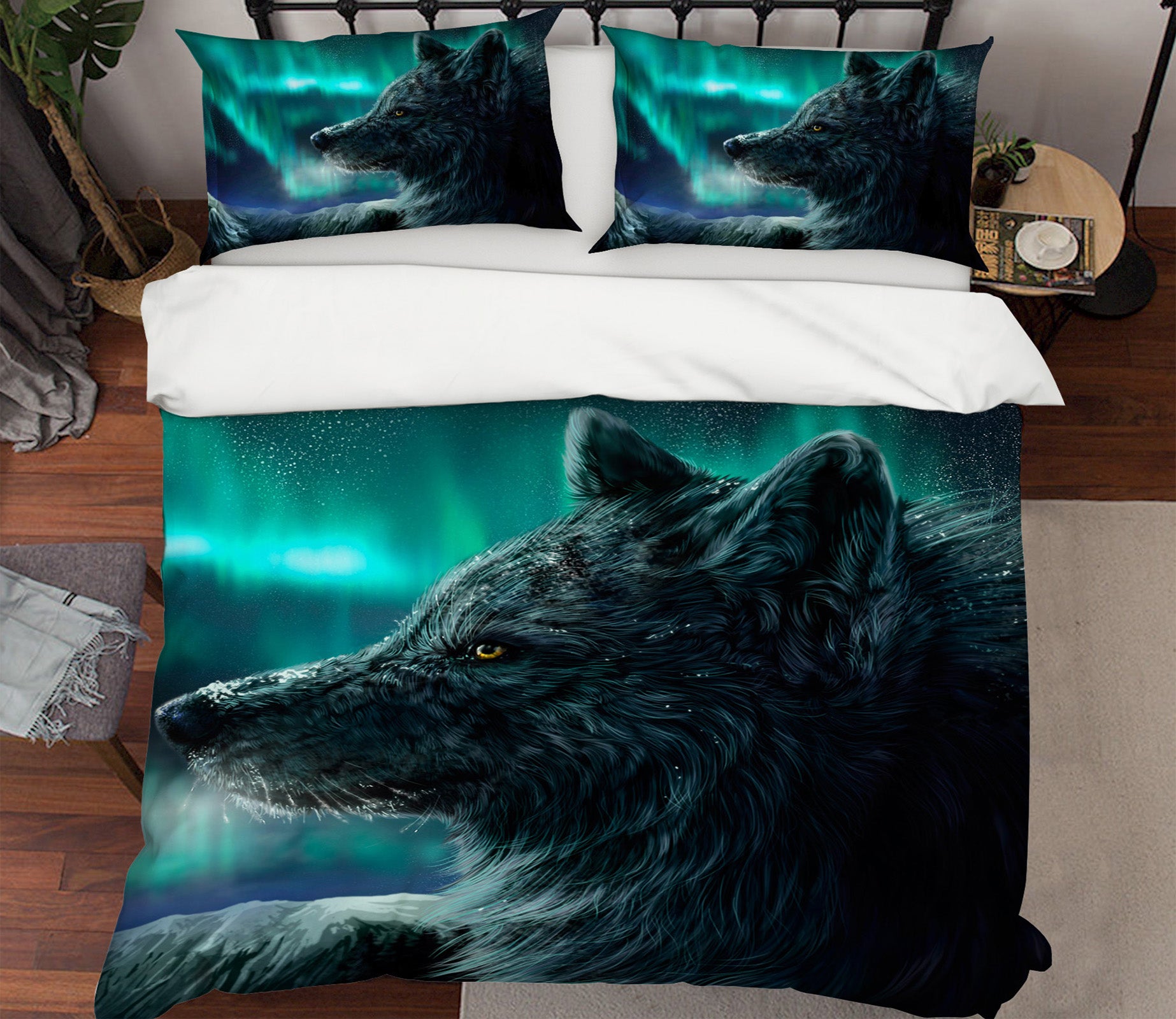 3D Wolf 21016 Bed Pillowcases Quilt