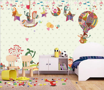 3D Cartoon Animals WC155 Wall Murals