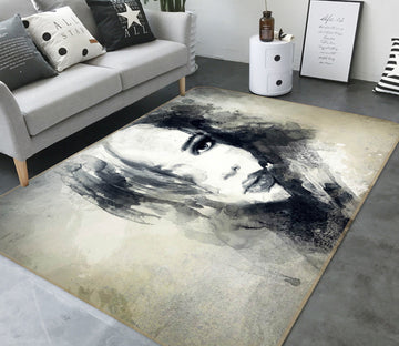 3D Woman Model 1005 Non Slip Rug Mat