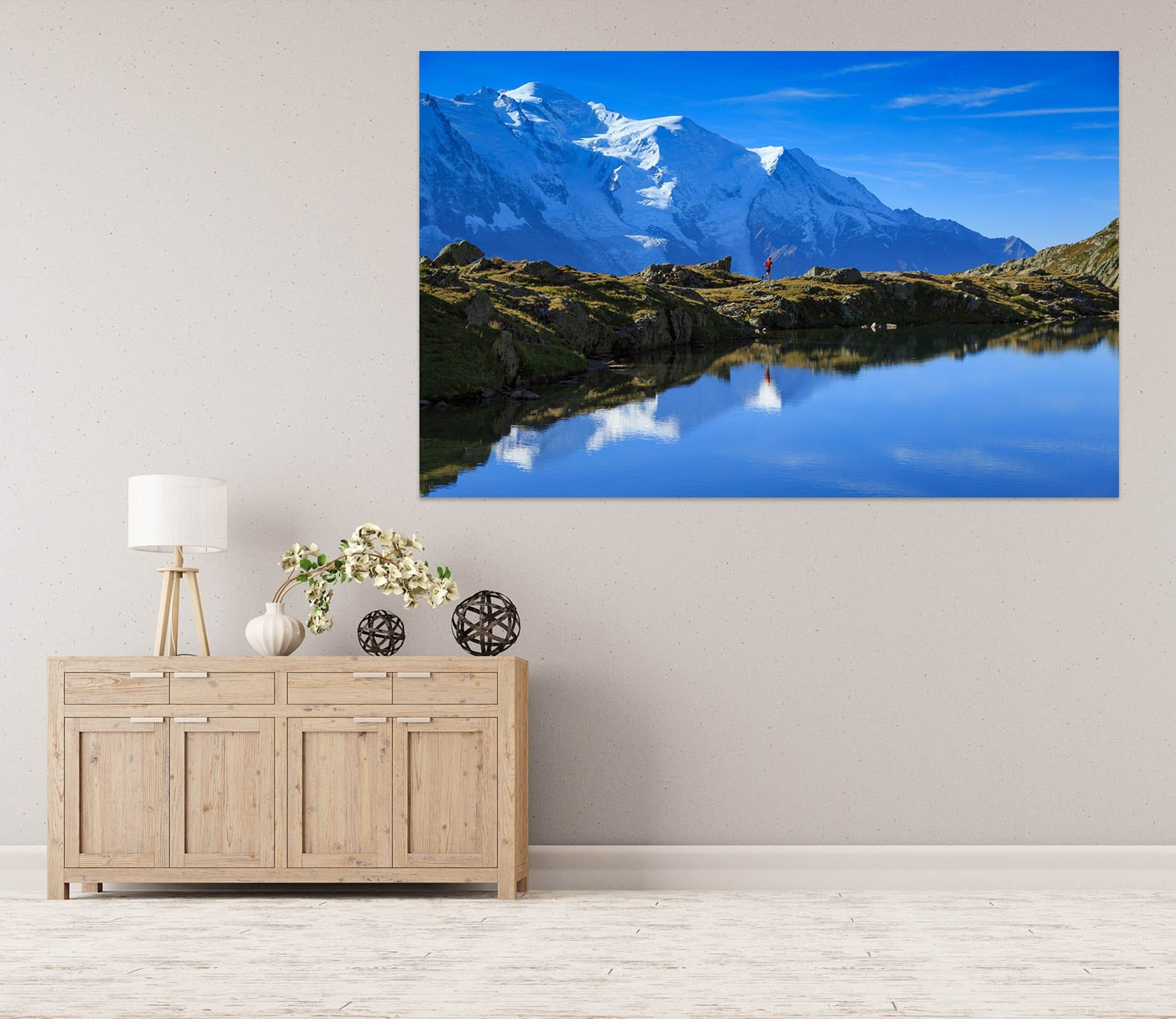 3D Mountain Lake 1081 Wall Sticker Wallpaper AJ Wallpaper 2 