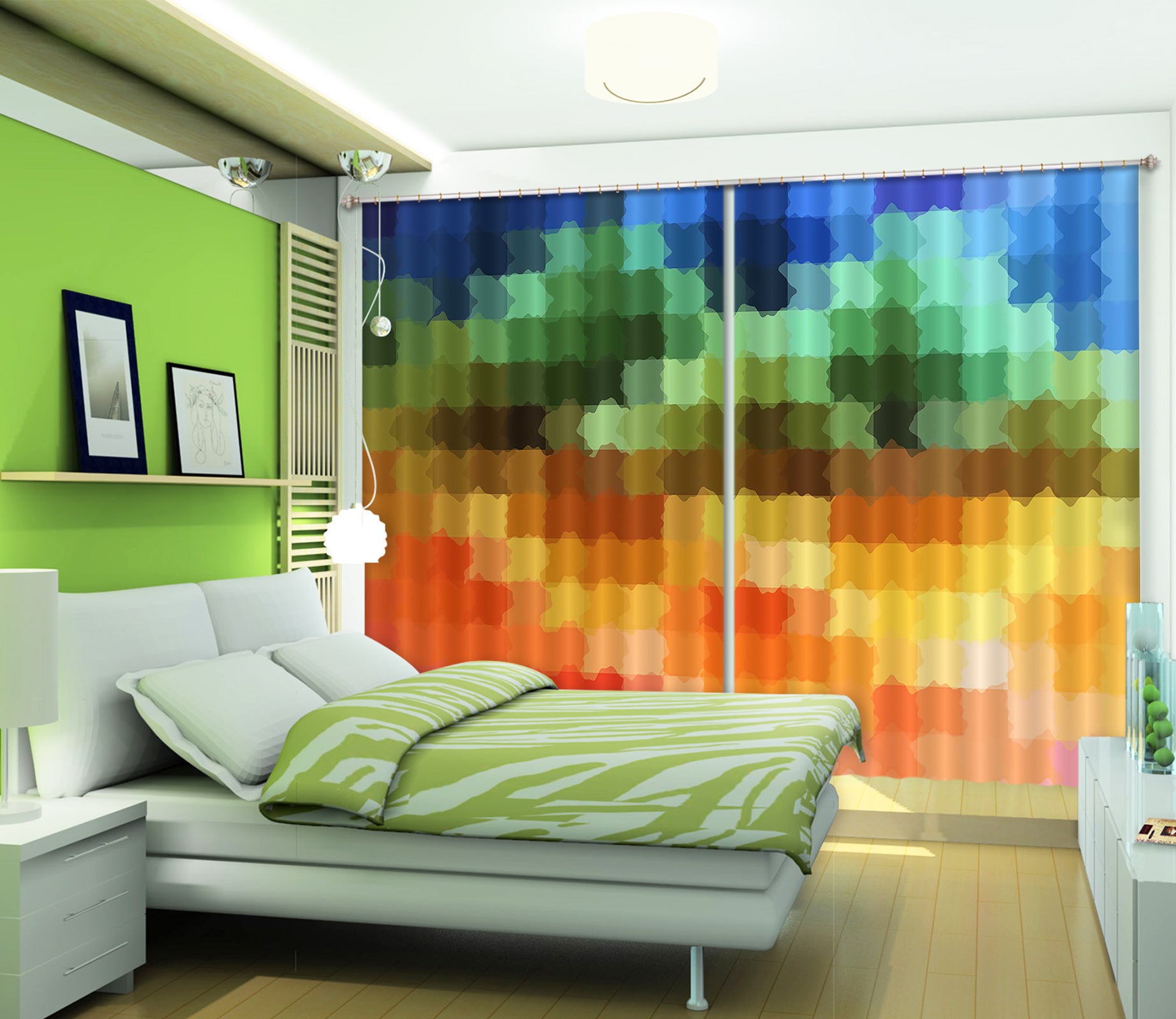 3D Multicultural 70076 Shandra Smith Curtain Curtains Drapes