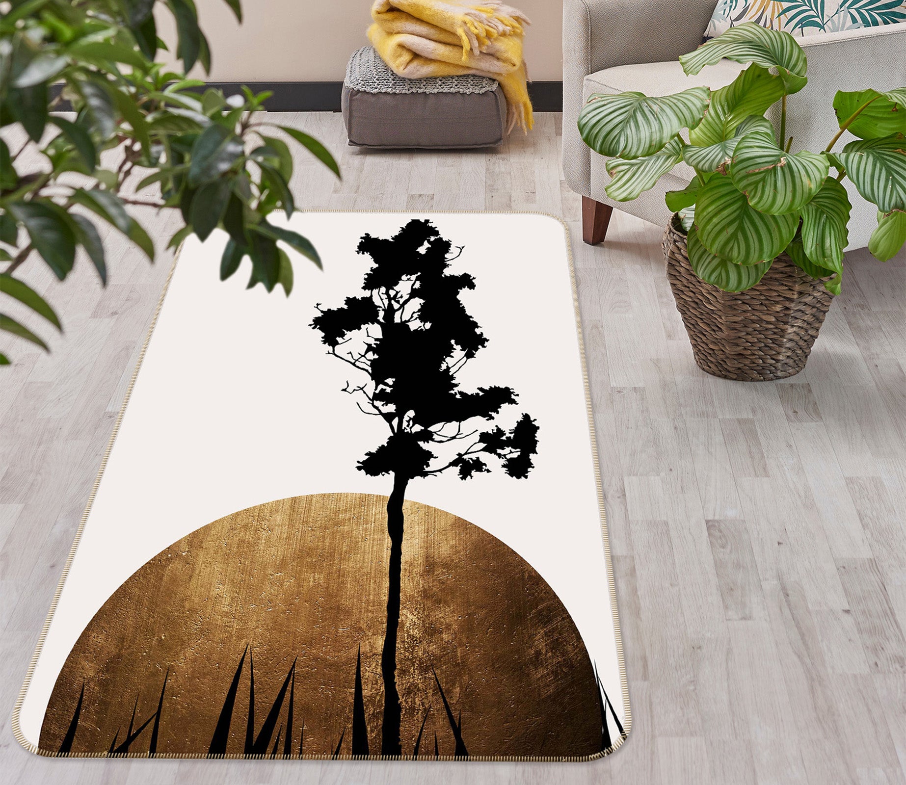 3D Shimmering Shadows 1112 Boris Draschoff Rug Non Slip Rug Mat