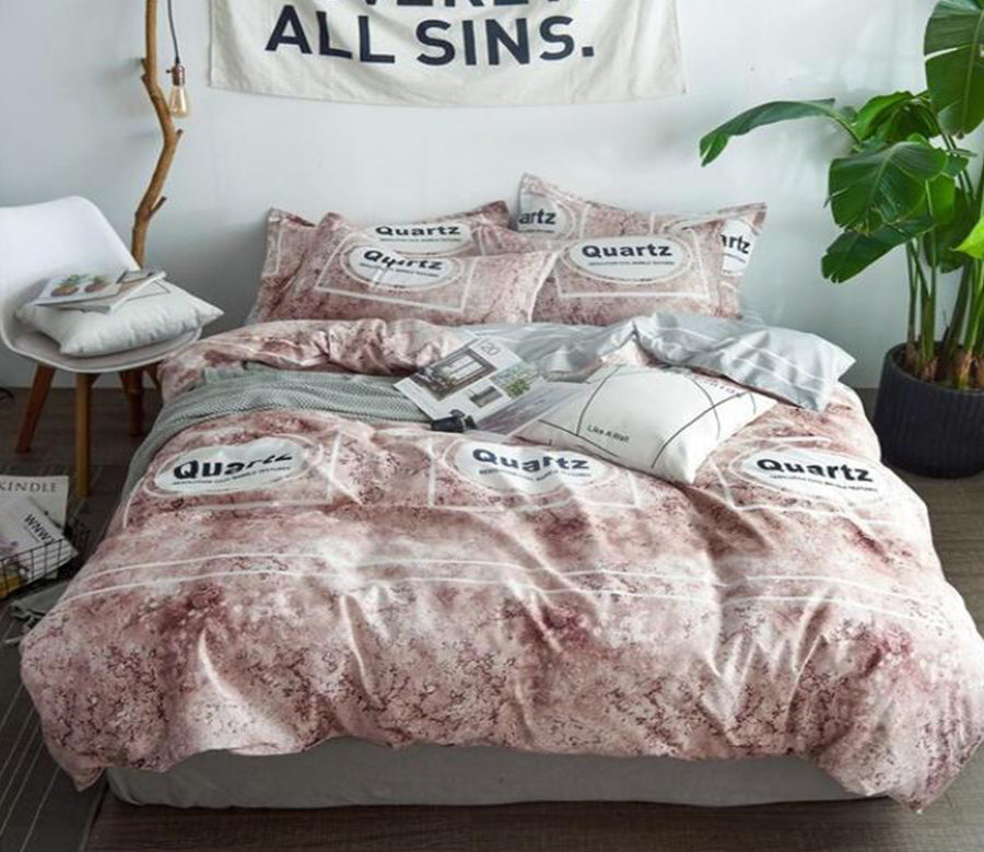 3D Brown Marble Pattern 2056 Bed Pillowcases Quilt