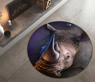 3D Rhino 85154 Jerry LoFaro Rug Round Non Slip Rug Mat