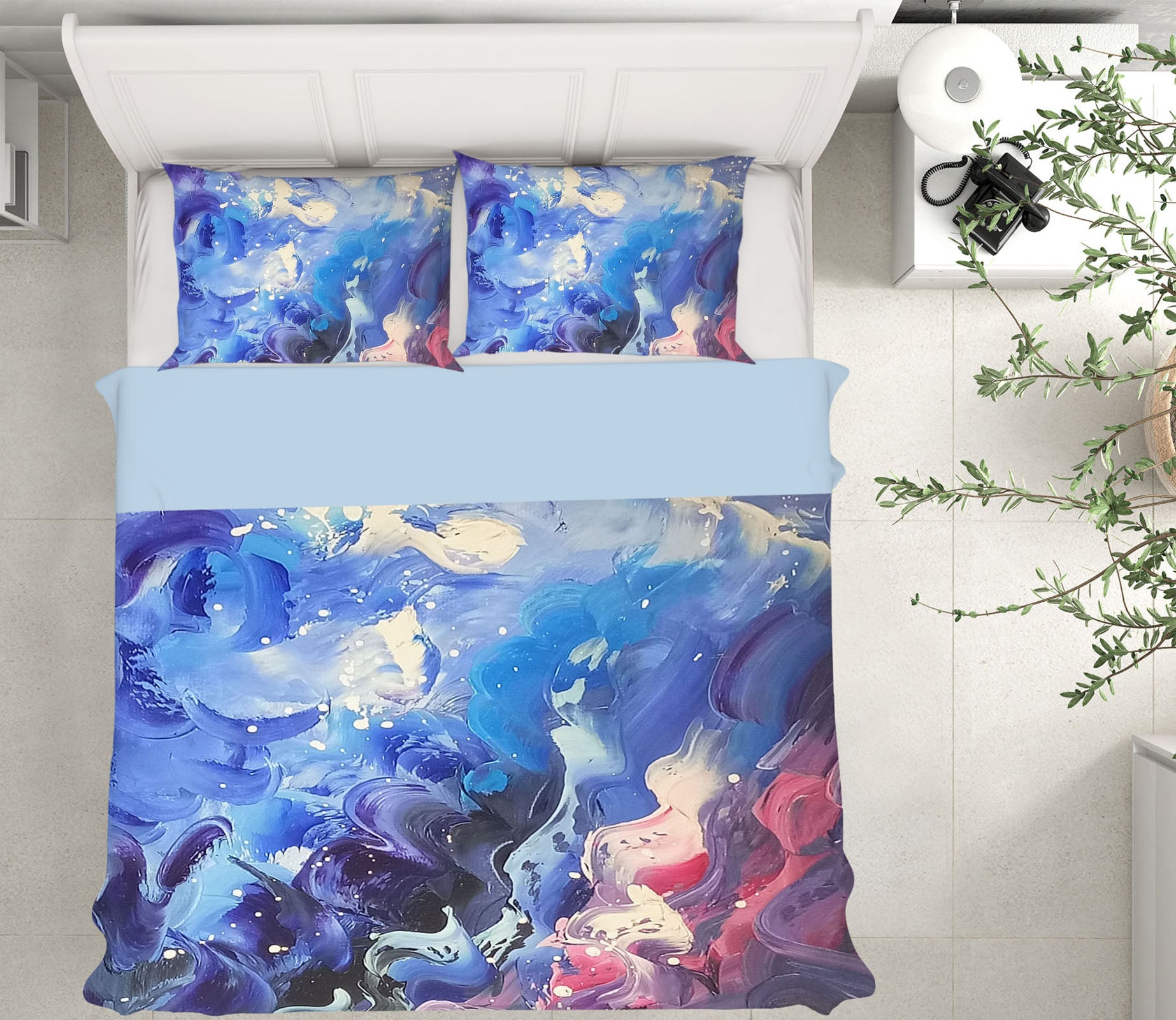 3D Colored Marble 16019 Bed Pillowcases Quilt