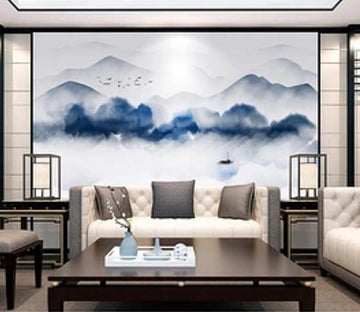 3D Misty Valley 360 Wall Murals Wallpaper AJ Wallpaper 2 