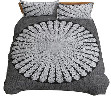 3D White Lines 1031 Bed Pillowcases Quilt