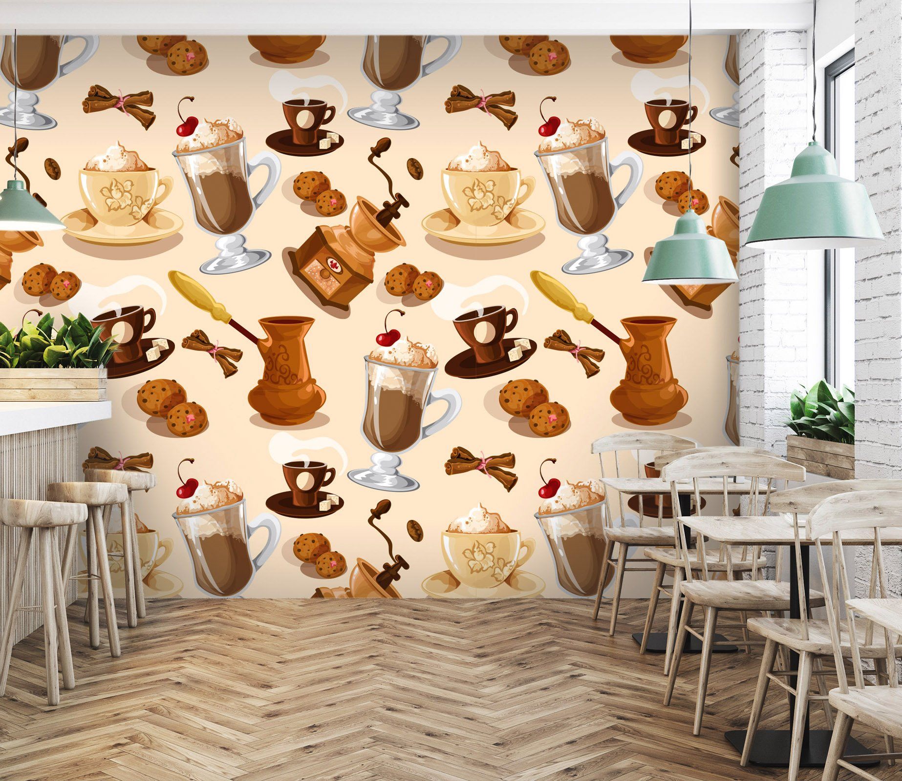 3D Coffee Ice Cream 113 Wallpaper AJ Wallpaper 2 