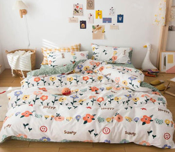 3D Floret Flowers 5027 Bed Pillowcases Quilt