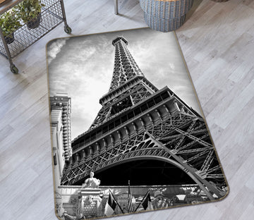 3D Building Eiffel Tower 32150 Non Slip Rug Mat