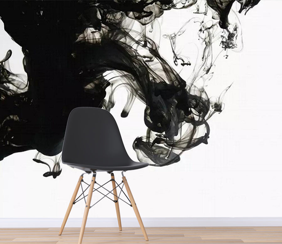 3D Black Ink WC362 Wall Murals