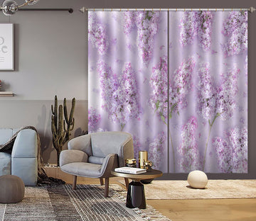 3D Pink Hyacinth 6545 Assaf Frank Curtain Curtains Drapes