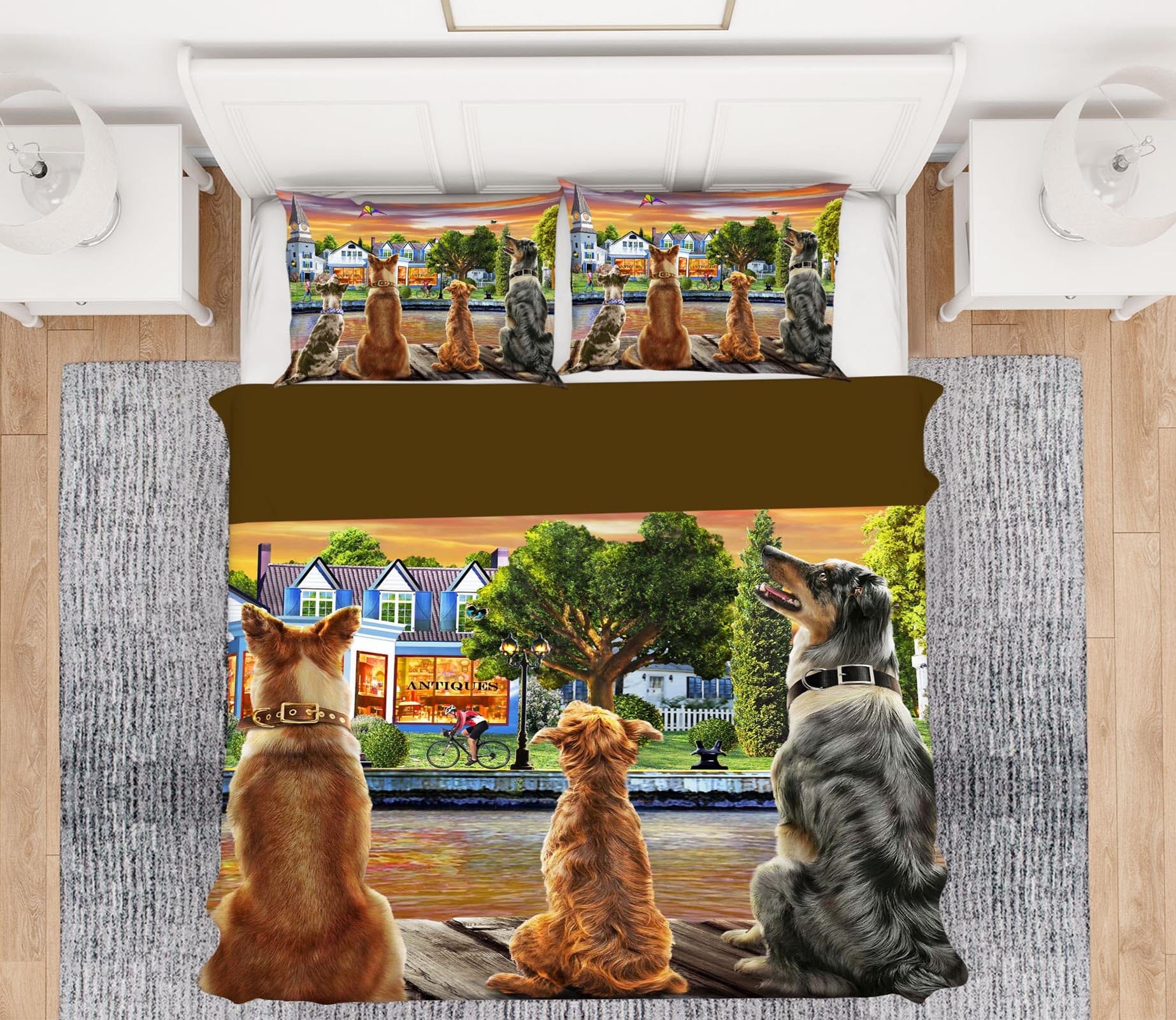 3D Dog Guard 2048 Adrian Chesterman Bedding Bed Pillowcases Quilt Quiet Covers AJ Creativity Home 