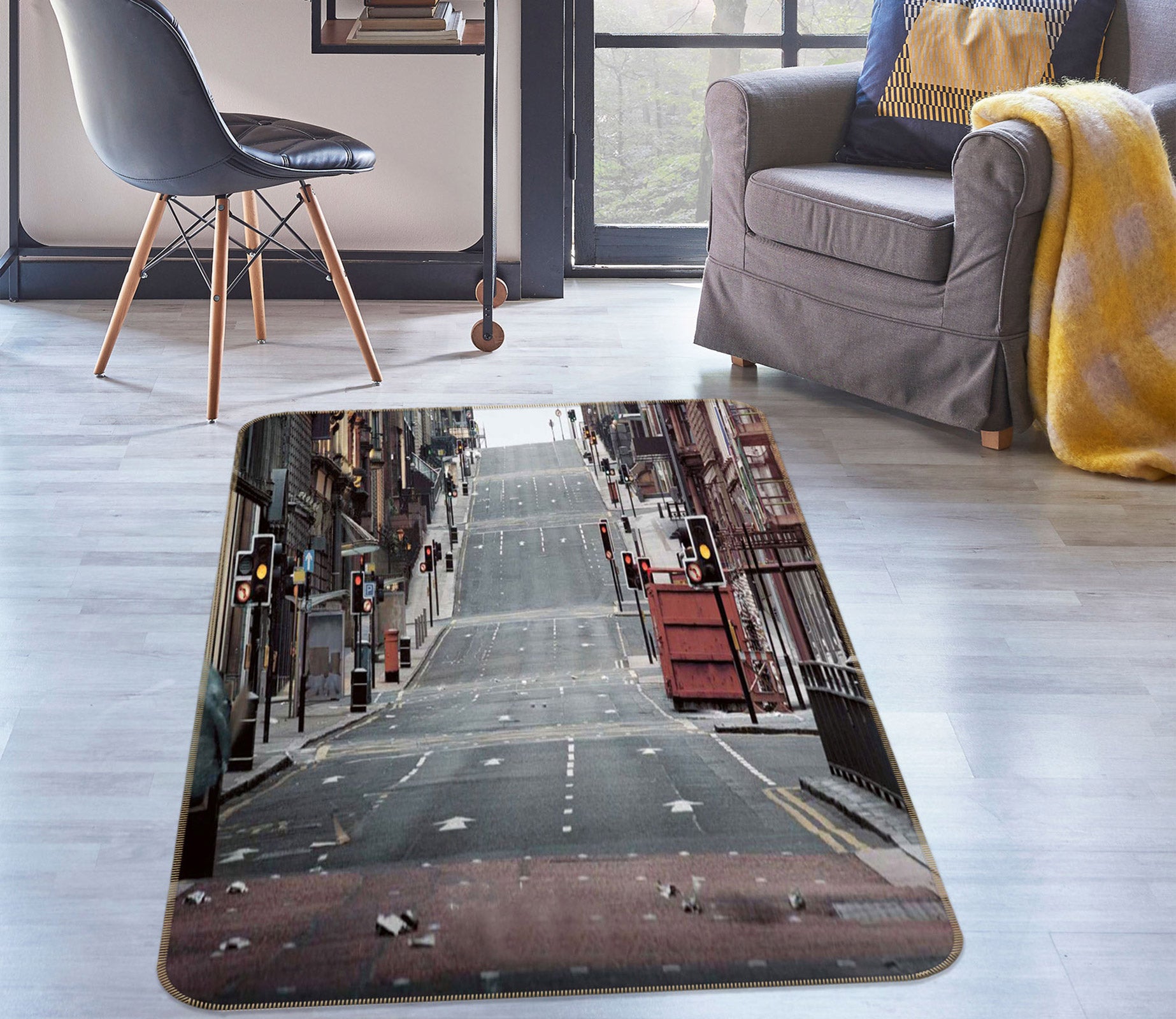 3D Road 76100 Non Slip Rug Mat