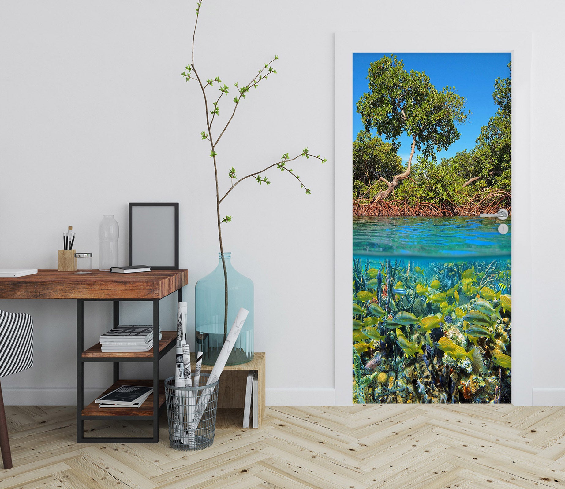 3D Underwater 24135 Door Mural