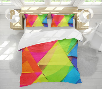 3D Colored Triangle 70030 Shandra Smith Bedding Bed Pillowcases Quilt