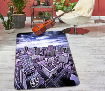 3D High-Rise Building 32154 Non Slip Rug Mat