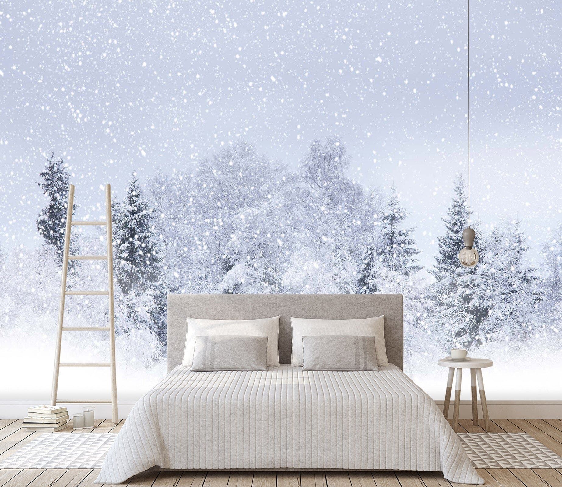 3D Snow Scene 1650 Wall Murals Wallpaper AJ Wallpaper 2 