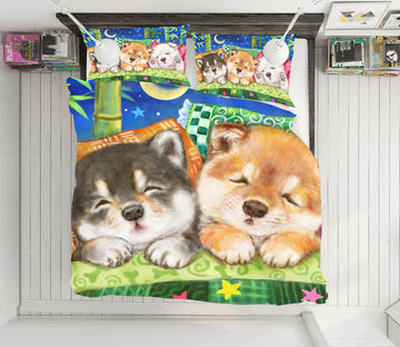 3D Dog Sleeping 5851 Kayomi Harai Bedding Bed Pillowcases Quilt Cover Duvet Cover