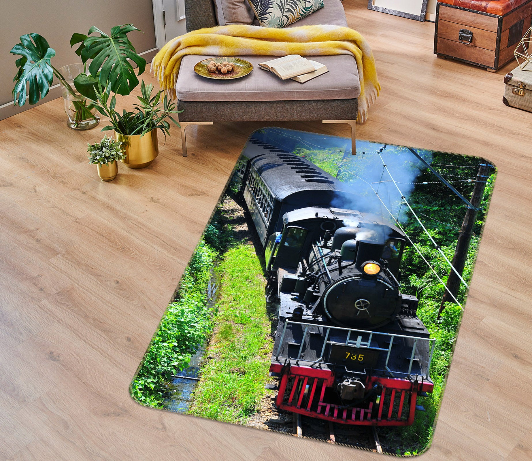 3D Train 42041 Vehicle Non Slip Rug Mat