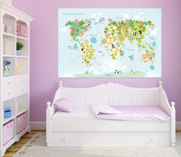3D Rich Life 276 World Map Wall Sticker Wallpaper AJ Wallpaper 2 