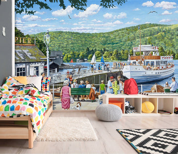 3D Beautiful Town 1009 Trevor Mitchell Wall Mural Wall Murals Wallpaper AJ Wallpaper 2 