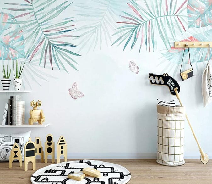 3D Green Leaf 2166 Wall Murals Wallpaper AJ Wallpaper 2 
