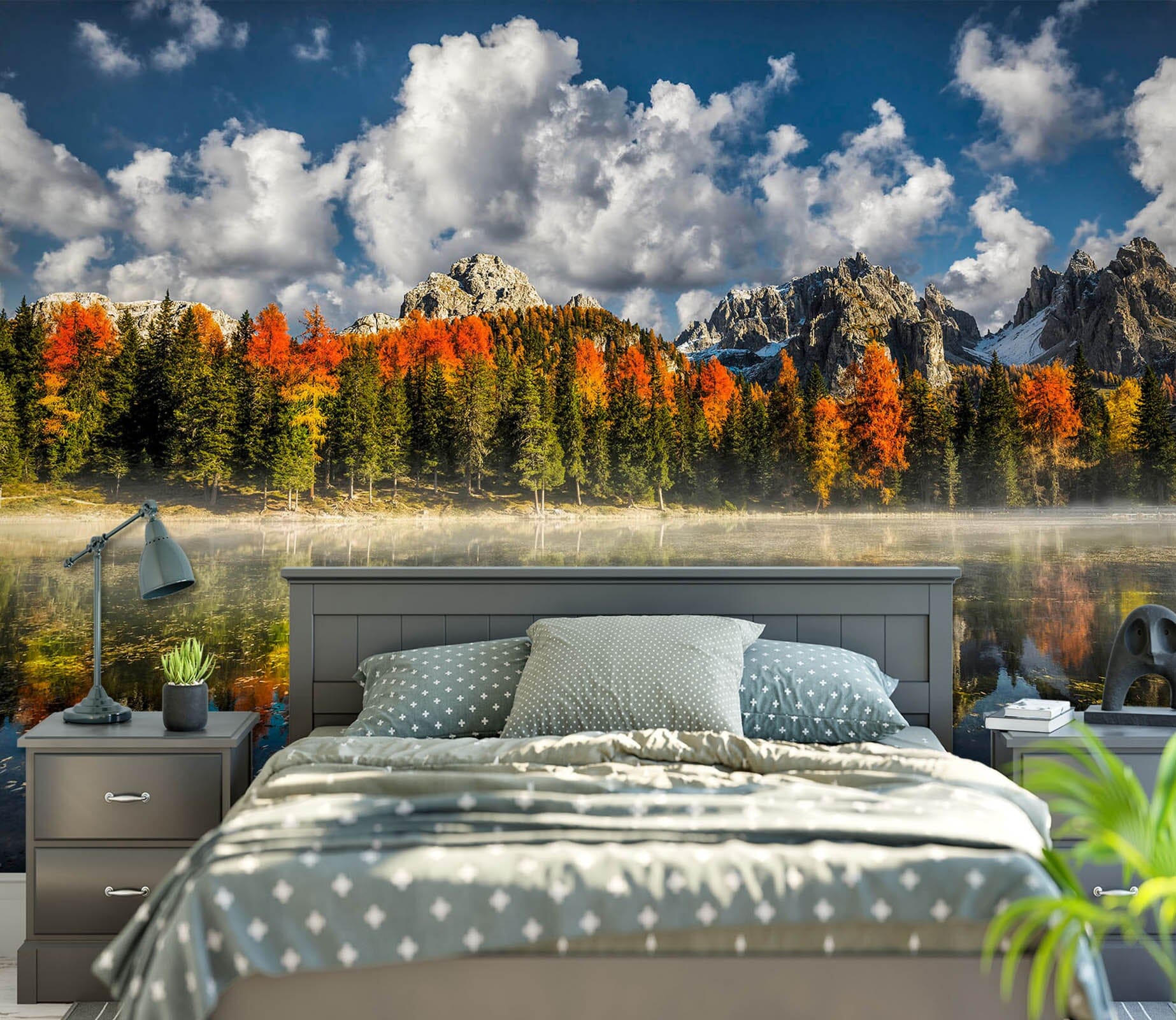 3D Forest Lake 1407 Marco Carmassi Wall Mural Wall Murals Wallpaper AJ Wallpaper 2 