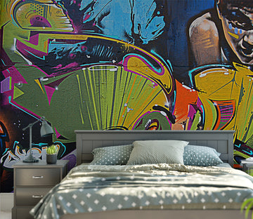 3D Color Graffiti WC022 Wall Murals