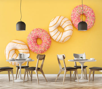 3D Colored Donuts 1441 Wall Murals Wallpaper AJ Wallpaper 2 