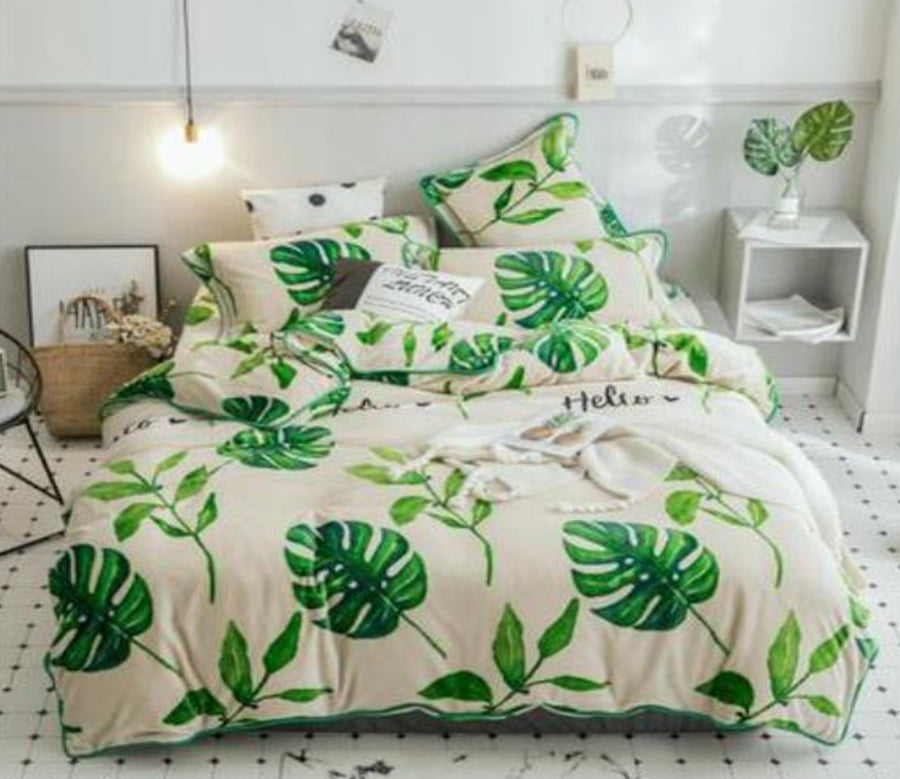 3D Leaves 30242 Bed Pillowcases Quilt