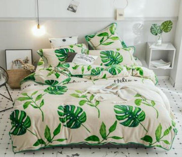 3D Leaves 30242 Bed Pillowcases Quilt