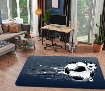 3D Football 30096 Non Slip Rug Mat