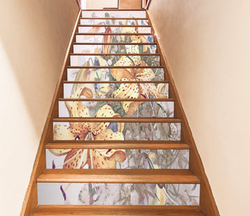 3D Flowers 253 Stair Risers Wallpaper AJ Wallpaper 