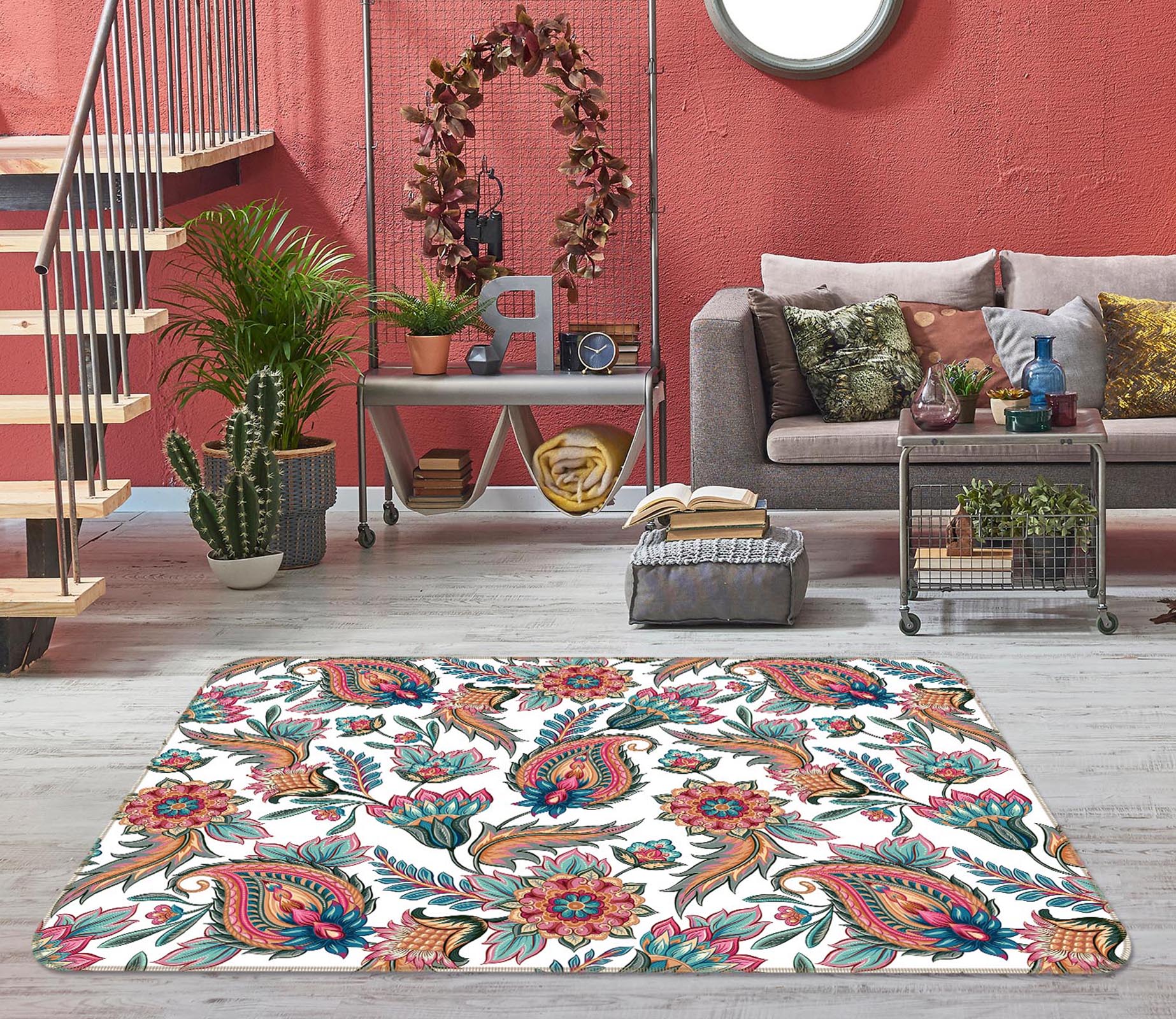 3D Pattern 35087 Non Slip Rug Mat