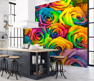 3D Colored Rose 142 Wall Murals Wallpaper AJ Wallpaper 2 