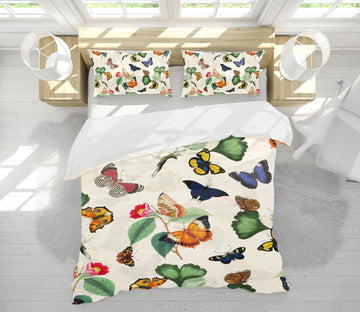 3D Color Butterfly 143 Uta Naumann Bedding Bed Pillowcases Quilt Quiet Covers AJ Creativity Home 