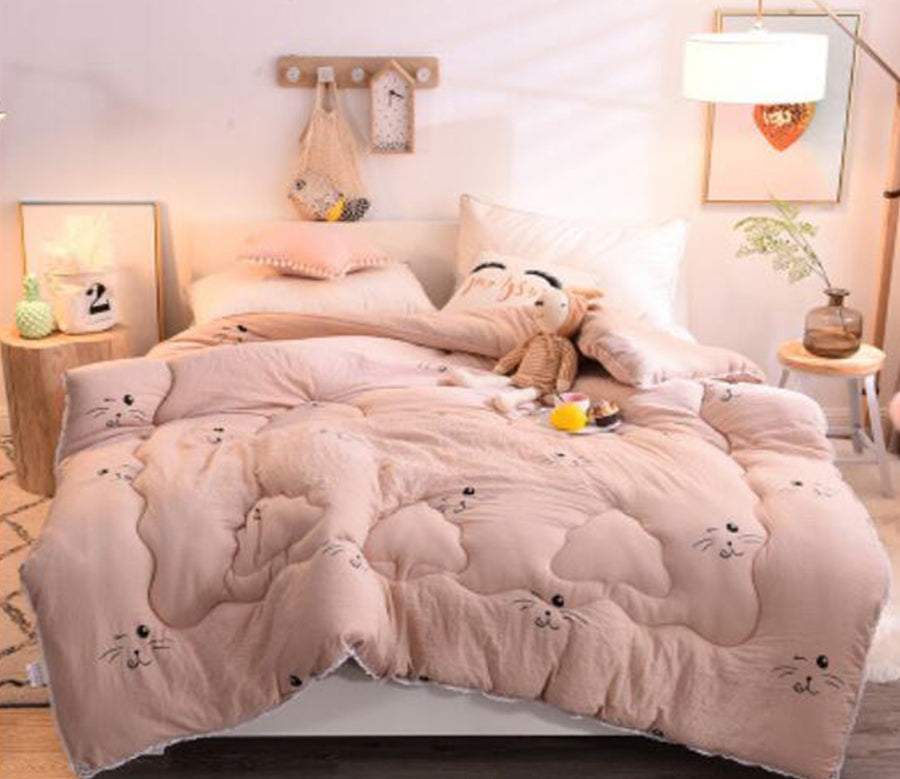 3D Cat Face 18131 Bed Pillowcases Quilt