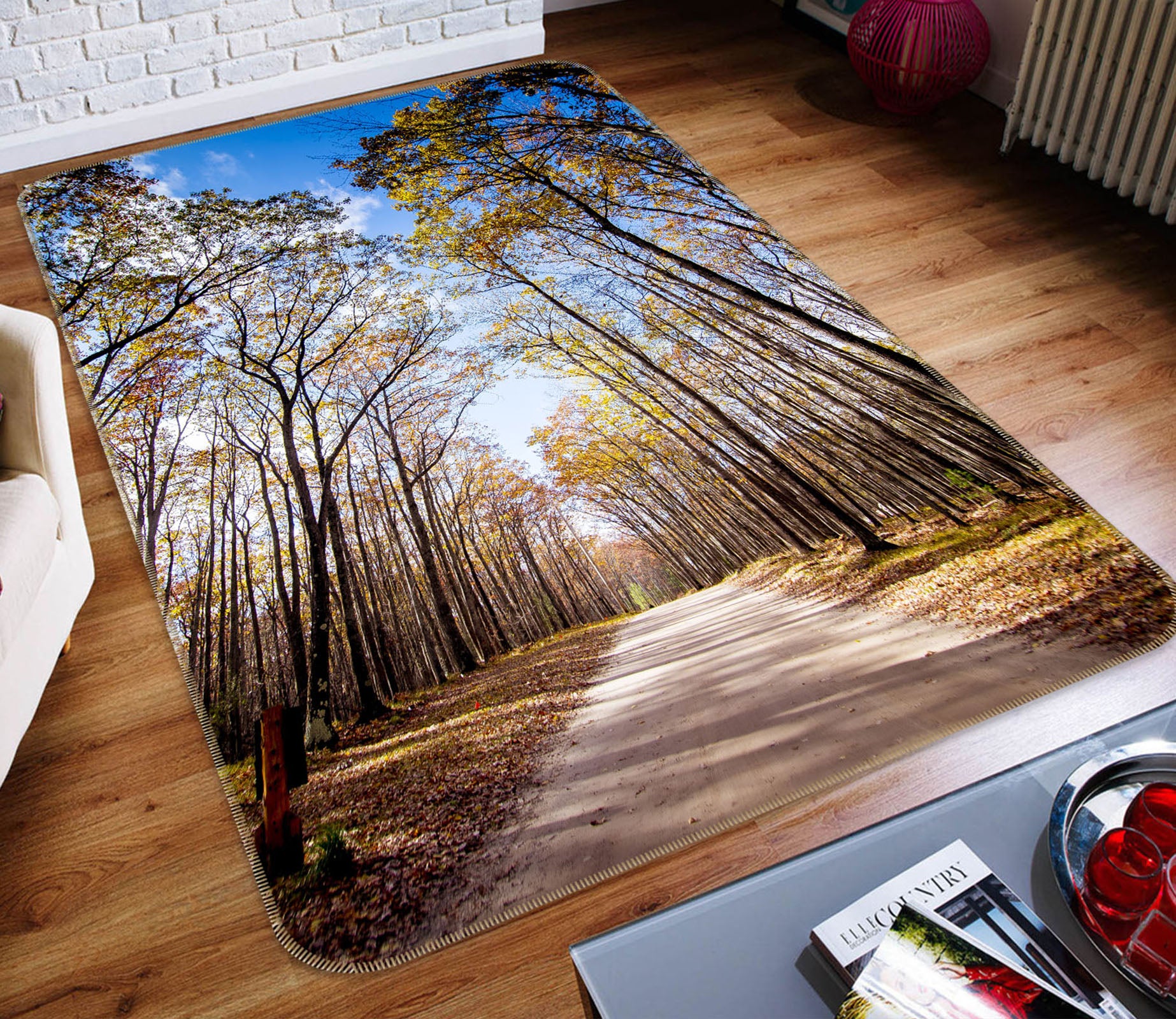 3D Forest The Way 29236 Non Slip Rug Mat