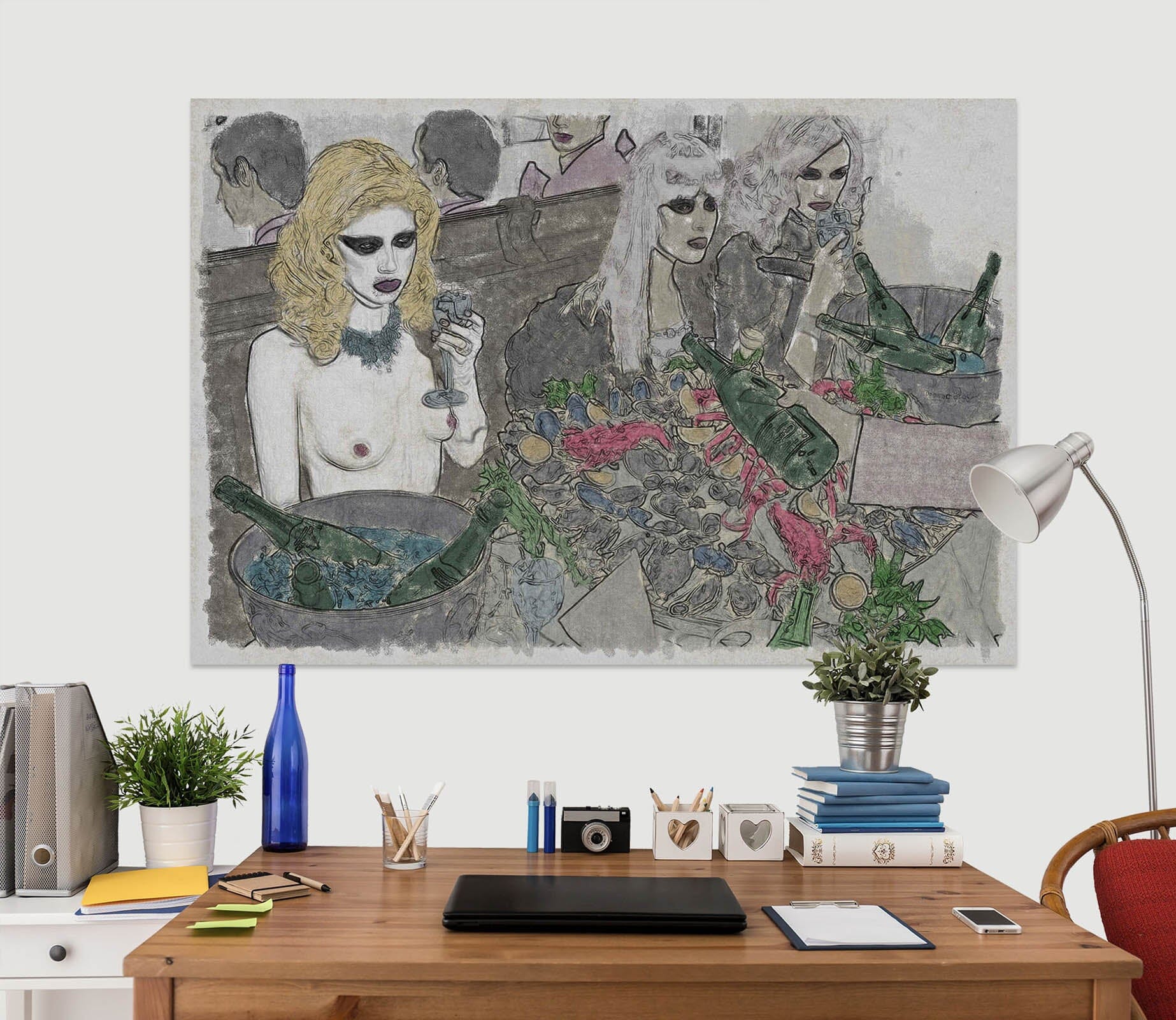 3D Girl Garden 017 Marco Cavazzana Wall Sticker Wallpaper AJ Wallpaper 2 